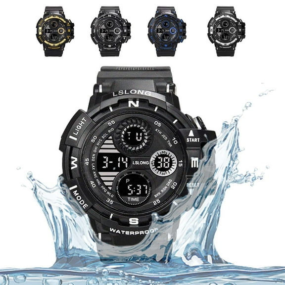 Jacenvly Mother's Day Water Digital Sports Diving Watch With Alarm And Stopwatch Functions, Support Time Display, Timer Count Down