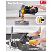 Fanttik Fold V10 APEX Pivot Cordless Car Vacuum, 17000Pa Handheld Vacuum Suction Power, Smart LED Display, Portable for Car Home Pet, Deluxe with Flexible Hose, Pet Brush