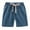 Blue, variant on LYHaoo Boys Linen Shorts Summer Drawstring Elastic Waist Casual Shorts with Pockets Sizes 3-4 Years Beige