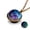 #2, variant on Glow In the Dark Galaxy System Necklace Pendant Double Sided Glass Planet Nebula-#2