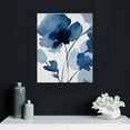 thumbnail image 4 of HENGT  Abstract Botanical Floral Wall Art Indig Blue Eucalyptus Leaf Picture Wall Decor Watercolor Plant Prints Painting Minimalist Boho Botanical Poster Set for Living Room Bedroom, 4 of 4