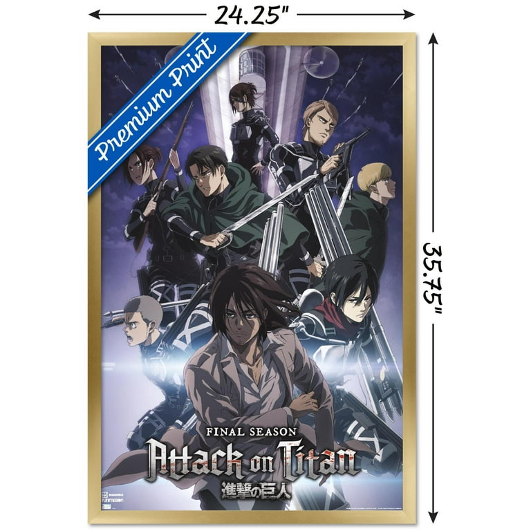 AOTL ポスター Attack on Titan: Season 4 - Key Visual 2 Wall Poster, 22.375