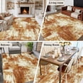thumbnail image 5 of Brown Ombre Area Rugs 6'x9', Washable Small Throw Rugs for Kitchen Dining room, Gradient Abstract Art Vintage Indoor Outdoor Rug Non-Slip Low Pile Carpet Runner Reversible Floor Mats, 5 of 8