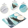 thumbnail image 4 of FREEAMG Wolves in The Snow Dish Drying Mat for Kitchen, 16 x 18 Inch Microfiber Absorbent Dish Drying Pad, Machine Washable Kitchen Counter Protect Mats, 4 of 7