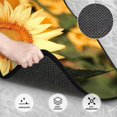 thumbnail image 3 of Kdxio Golden Sunflower In Field Print Car Floor Mats Universal SUV Front Rear Floor Foot Mats 4-Piece Full Set with Non-Slip Rubber Backing Car Accessories for Most Cars, 3 of 7