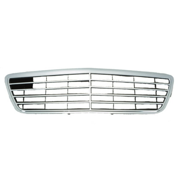 New Aftermarket Premium Fit Chrome / Black Front Grille 21088006839040 fits 2000-2002 Mercedes-Benz E430