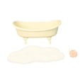 thumbnail image 3 of Accesorios de baño para casa de muñecas en miniatura, modelo de bañera, decoración de muebles en miniatura, juguete para habitación de casa de muñecas, 1:12 Juego de bañera, 3 of 9