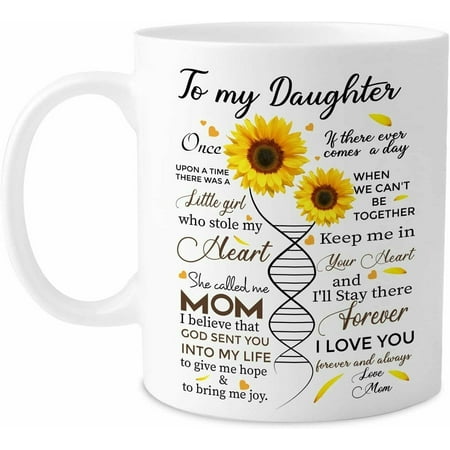 

Funny Sunflower To My Daughter | I Love You Mug | Gift for Daughter From Mom | Funny C