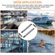 thumbnail image 2 of Luces De Cubierta De Proa De Barco 9 Led Rojo Verde Iluminación Ip68 Lámparas De Navegación Impermeables Para Pontón Kayak Yate Bote Catamarán 2 Uds Noticed VI008698-02, 2 of 6