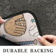 thumbnail image 6 of Beige Baseball Items Pattern Door Rugs,Washable Non Slip Door Mats Indoor,Decorative Door Mats,Entry Mat Indoor for Entrance,Bedroom,Kitchen,Bathroom,30"x17", 6 of 6