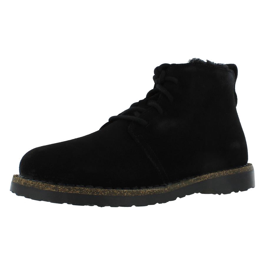 Birkenstock Uppsala Mid Shearling Unisex Shoes Size 6, Color: Black