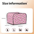 thumbnail image 5 of Xecao Cute Flamingo Print 4 Slice Toaster Cover with Pockets, Small Appliance Cover, Dust and Fingerprint Protection, Machine Washable, 5 of 7