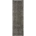 thumbnail image 2 of Nourison Ultra Plush Shag Solid Charcoal 2'2" x 7'6" Area Rug, (2x8), 2 of 8