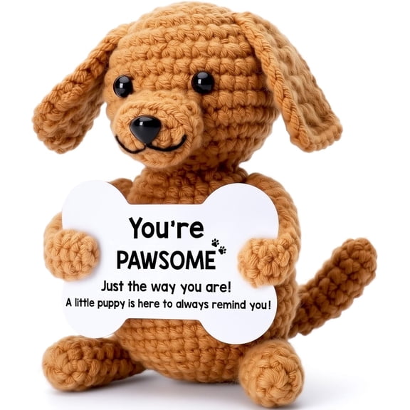 Funny Valentines Day Dog Gifts for Women Men Girls Boys, Valentines Birthday Gifts Ideas Cute Stuff Cool Things, Small Puppy Dog Stuffed Animals Plush, Mini Emotional Positive Desk Decor Accessories