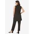 thumbnail image 2 of Jessica London Women's Plus Size 2-Piece Stretch Knit Mockneck Mega Tunic Set, 2 of 5