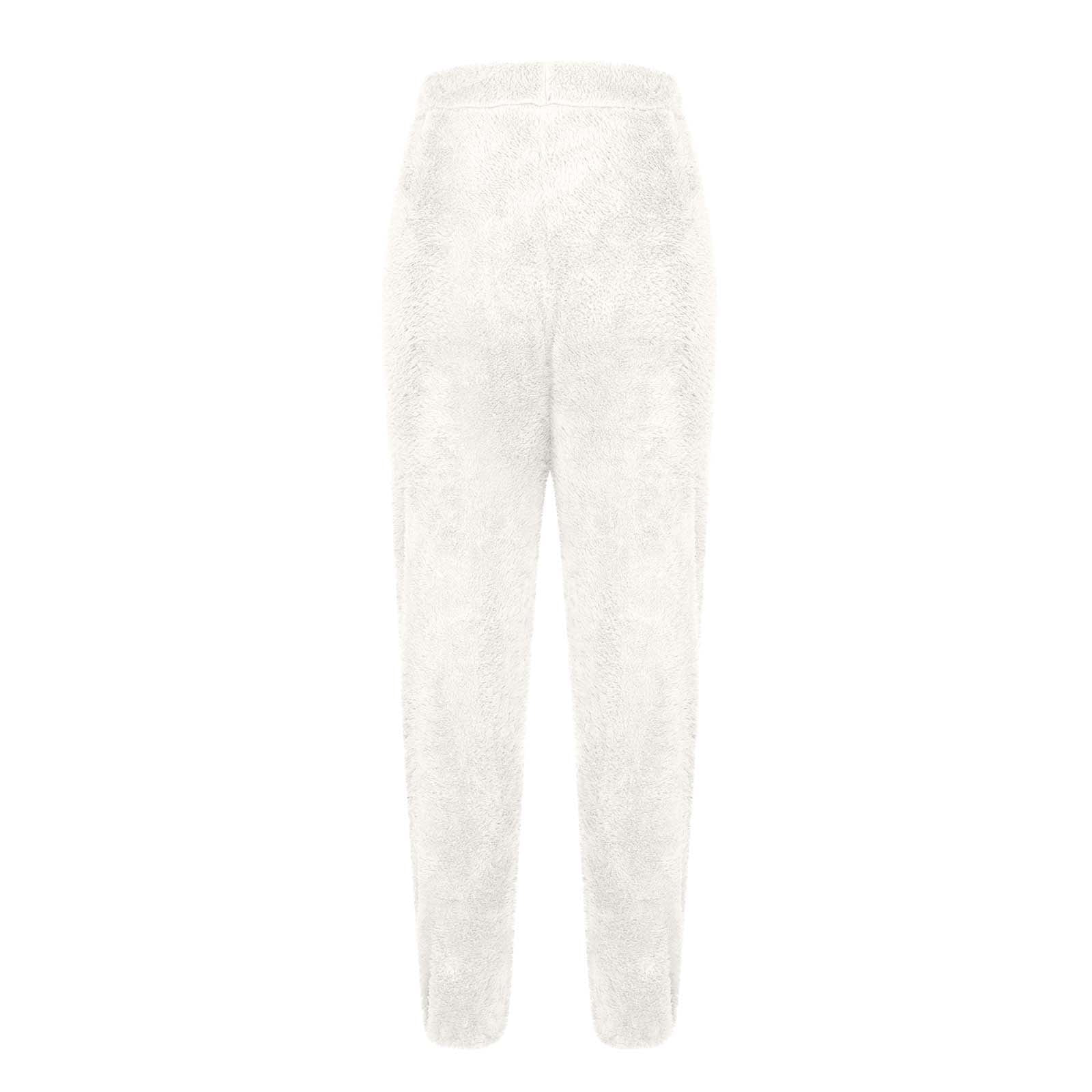 Fisyme White Polar Bear Pajama Pants for Women Soft Comfy Pjs Bottoms  Drawstring Wide Leg Jogger Lounge Yoga Sweat Pants Sleepwear, XS at   Women's Clothing store
