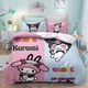 thumbnail image 3 of Sanrio Kuromi Series Funda nórdica Kit de lijado Impresión digital Dibujos animados Anime Linda cama Hogar Juego de tres piezas de dos piezas, 3 of 5