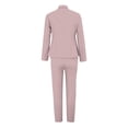 thumbnail image 6 of GILIGEGE Women's 2 Piece Solid Blazer and Pants Business Office Suit Set,Long Sleeve Blazer Sets,Pencil Pants Dressy Suit,Tapered Pant Suits,Slim Fit Formal Pant Suit,Professional Outfits Pink, 6 of 6