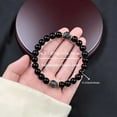 thumbnail image 4 of Black Bracelet for Men Women Adjustable Aromatherapy Stone Energy Jewelry Unisex, 4 of 6