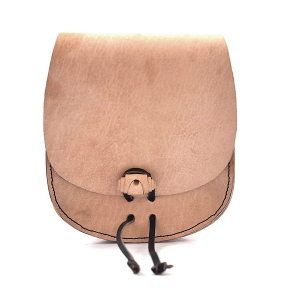 Armory Replicas Silas Medieval Leather Pouch Durable Belt Bag for Reenactments, Fairs & Daily Use