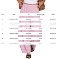 thumbnail image 5 of Women's Pinstripe Wide Leg Pants, Elastic High Waist Baggy Casual Trousers with Side Pockets, Lightweight Comfy Barrel Style Pants for Daily Vacation Wear Blue L, 5 of 9