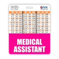 thumbnail image 4 of Medical Assistant Badge Buddy Horizontal wHeight & Weight conversion charts (Oversized, Pink), 4 of 4