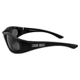 thumbnail image 3 of Epoch Eyewear Foam Padded Motorcycle Sunglasses Riding Glasses Z87+ Safety Glasses (Black-Smoke), 3 of 8