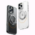 thumbnail image 2 of Designed For iPhone 15 Magnetic Phone Case,360° Rotatable Ring Stand,Raised Camera Frame,Compatible with MagSafe,Shockproof Rugged Anti-fall Ultra Slim Phone Case Cover,Clear, 2 of 12