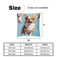 thumbnail image 5 of Corgi Decorative Pillows Covers Set of 2 - Unique Patterns, 16x16, 18x18, 20x20 Inches - Throw Pillow Covers for Home Decor, Bedroom, Living Room for Various Occasions, 5 of 6