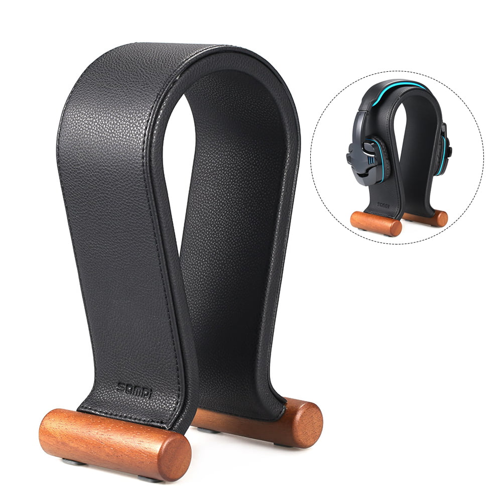 Blue SAMDI Leather Headphone Stand Headset Stand Headphone Holder Universal Gaming Headset Holder
