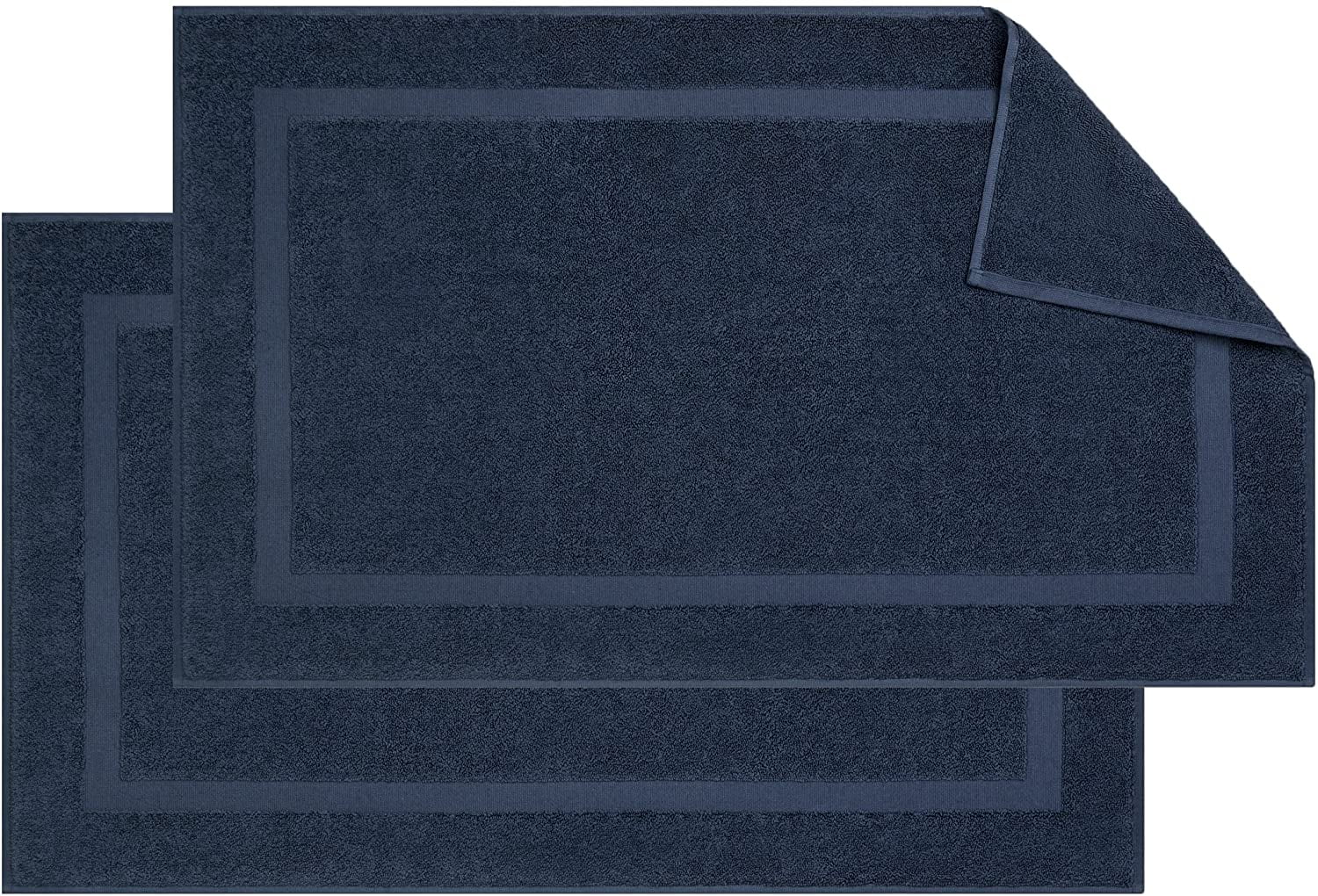 Adobella 2 Premium Turkish Bath Mats, 100 Combed Turkish Cotton, 800