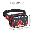 thumbnail image 4 of Hirioo Three Cute Christmas Gnomes for Double Layer Waist Bag Adjustable Fanny Pack For Travel Running Hiking, 4 of 9