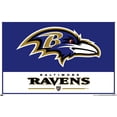 thumbnail image 4 of NFL Baltimore Ravens - Logo 21 Wall Poster, 22.375" x 34" Framed, 4 of 4