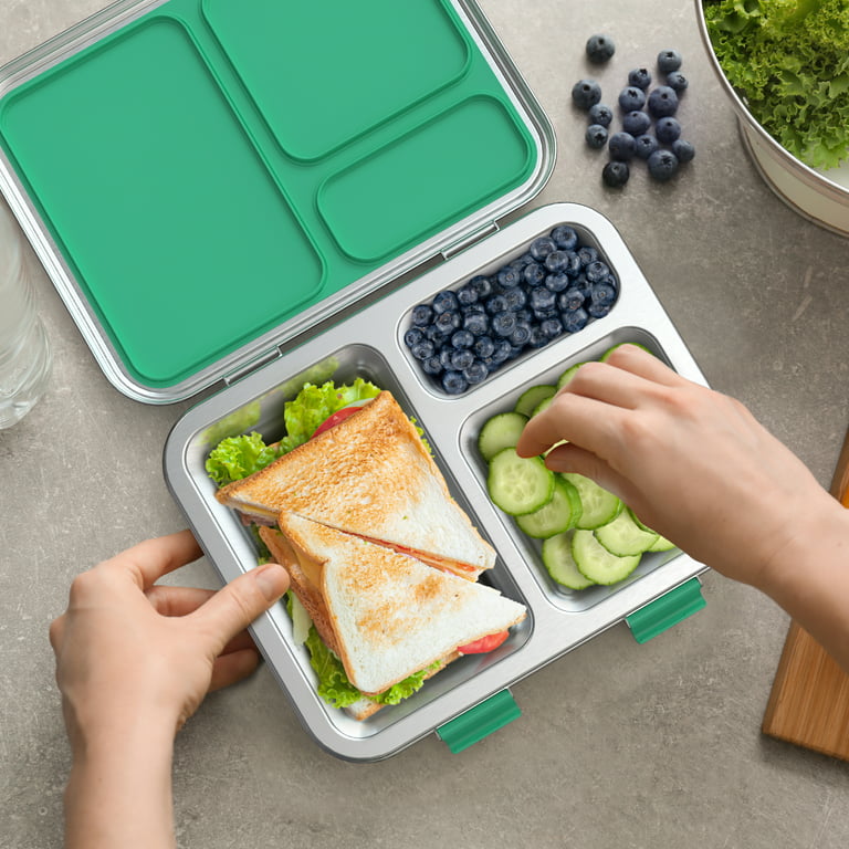 Bentgo Kids' Chill Lunch Box Bento-Style Solution 4 Compartments &  Removable