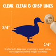 thumbnail image 4 of Duck Standing Solid Rubber Stamp for Stamping Crafting Planners - 3/4 Inch Small, 4 of 4