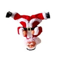 thumbnail image 2 of Xihbxyly Papá Noel Bailando, Cabeza Giratoria Invertida, Material Abs Ecológico, Decoración Navideña, Regalo Divertido y Adorable, Funciona con Pilas (3 Pilas Aa No Incluidas), Tamaño 14 X 10 X 27 Cm, 2 of 7