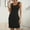 Black, variant on Babysbule Womens Tank Tops Women Casual Fashion Sleeveless Button Solid Color Pocket Tank Dress