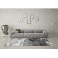thumbnail image 3 of Ahgly Company Indoor Square Abstract Gray Modern Area Rugs, 8' Square, 3 of 4