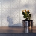 thumbnail image 3 of FASÄDE Traditional Style 1 Decorative Vinyl Backsplash Panel in Gloss White (6X6 Inch Sample), 3 of 8