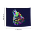 thumbnail image 6 of Kdxio Howling Wolf Wall Hanging Tapestries Banner For Bedroom College Dorm Home Living Room Party Decor 29X37 In, 6 of 8