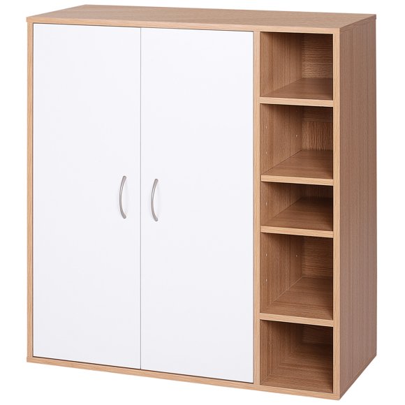 35" Free Standing Storage Cabinet Living Room Closet Organizer Adjustable
