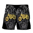 thumbnail image 1 of Casual Mens Skeleton Skull Swim Trunks Quick Dry Printed Beach Shorts Summer Boardshorts, 1 of 2