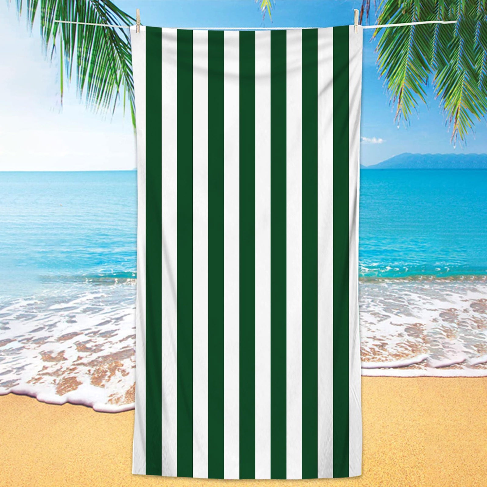 Xihbxyly Fashion Printed Beach Towel Sky Flower Printed