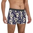 thumbnail image 5 of Men's Boxer Briefs, Big Eye Koala Dark Blue Soft Comfy Mens Underwear Boxer Briefs Breathable With Widen Waist, 5 of 7