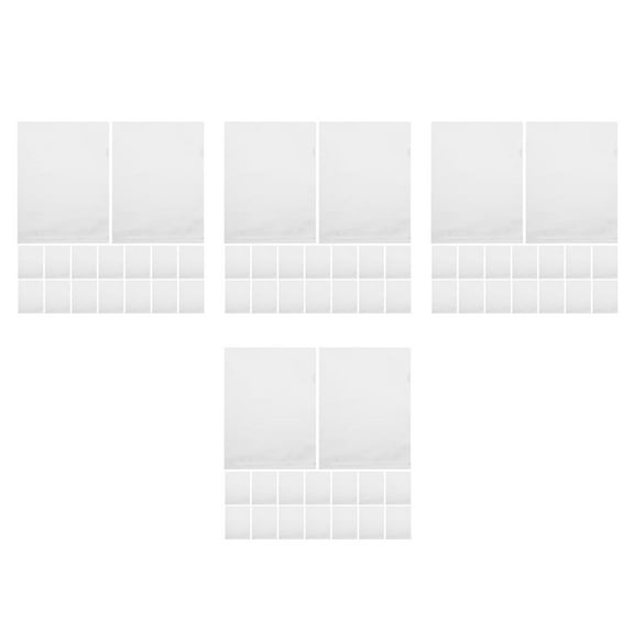 Hemoton 80 pcs  Paper Sleeves Sheet Protectors Bulk Clear Binder Pockets Transparent Paper Holder Clear Sleeves For Binders Clear Sheet Protector