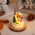 thumbnail image 1 of Dsscvnef Glowing Christmas Resin Decoration Festive Santa Snowman Micro Figurines Perfect &, 1 of 4