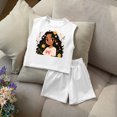 thumbnail image 2 of ZXLBBD Girls Summer Outfits 2 Piece Set Cute Toddler Tank Top and Shorts Playwear Soft Breathable Casual Comfort Outdoor Daily Wear Size 9 Y-10 Y, 2 of 3