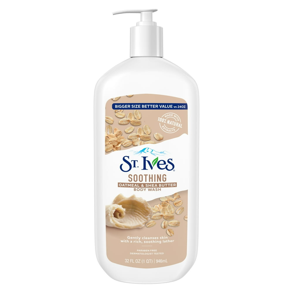 St. Ives Soothing Body Wash with Pump Oatmeal & Shea Butter 32 oz