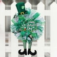 thumbnail image 5 of VOTRUDI Spring Saint Patrick's Day Front Door Wreath,St. Patrick's Day Wreaths for Front Door,Irish Festival Decor Pygmy Wreaths St. Paddy's Day Decorations,25x20in，Green, 5 of 6
