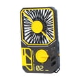 thumbnail image 4 of Mini ventilador recargable con ventilador portátil para senderismo negro naranja, 4 of 9